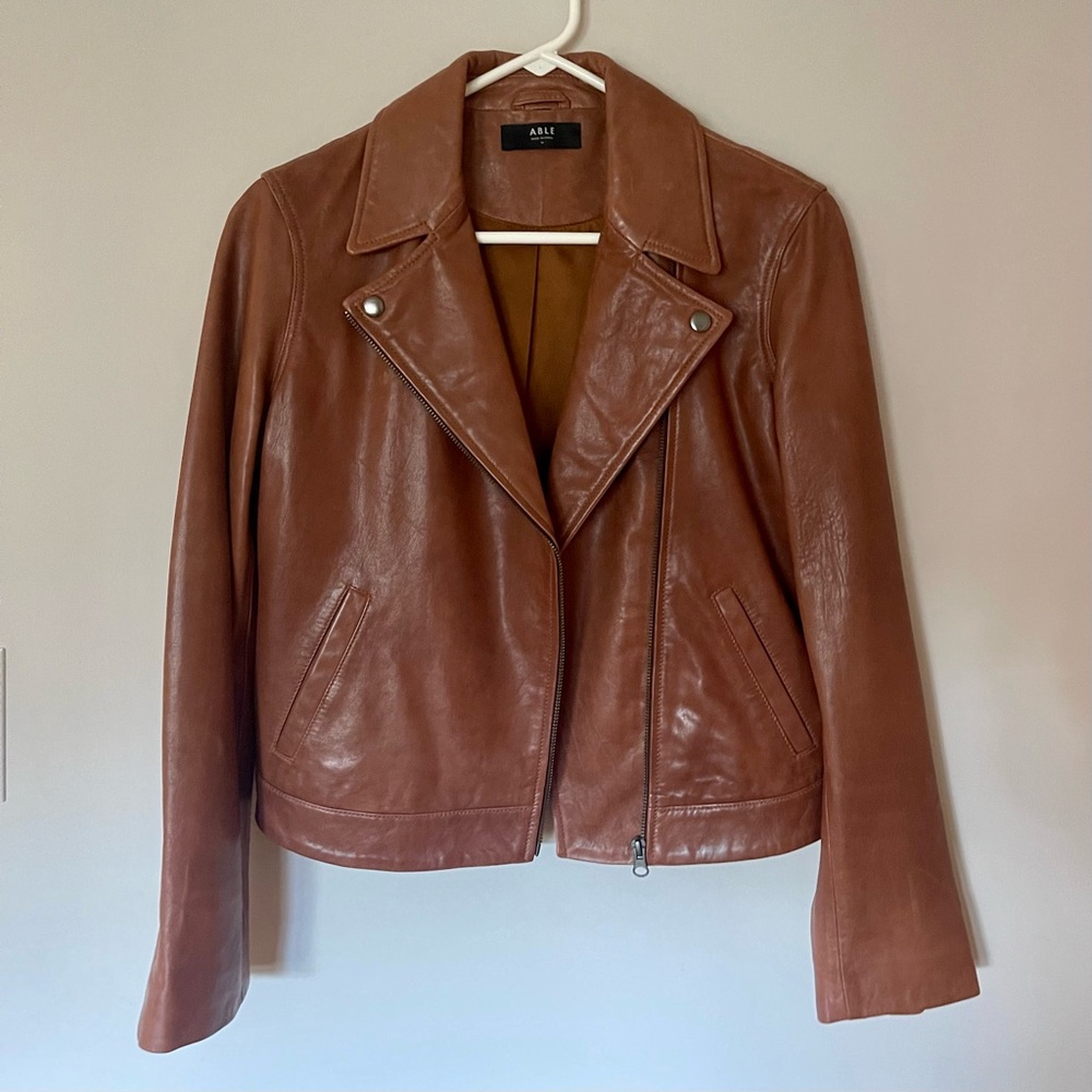 Able Maha Whiskey Leather Jacket M